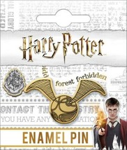 Harry Potter Quidditch Golden Snitch Image Metal Enamel Lapel Pin NEW UNUSED - $7.84