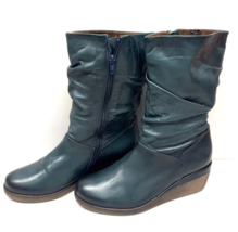 MIZ MOOZ  BUTTER LEATHER  BOOTS SIDE FULL ZIP FOREST GREEN  37EU / 7US  ... - €60,72 EUR