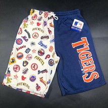 NEW Vintage Detroit Tigers Shorts Boys Childs M 5-6 All Over Print AOP MLB Teams - $9.50