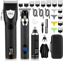 Professional Men&#39;S Hair Clippers, Beard Trimmer, Hair Trimmer Nose Trimm... - $94.99