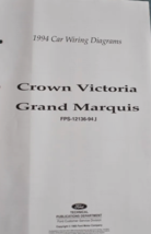 1994 Ford Crown Victoria Grand Marquis Wiring Diagrams Fold Out Manual EWD - $9.99