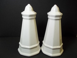 Pfaltzgraff china tall 6&quot; shakers white HERITAGE Made USA - £8.06 GBP