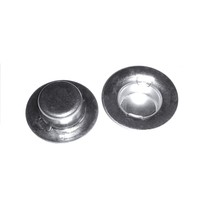 2 pc, 5/8 inch push on pal cap nuts roller shafts Axle Caps Wheel Retainers in - £1.87 GBP