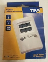 TFA Digital Hi Lo Memo Inside Thermometer Hygrometer Precision Made in G... - £9.96 GBP
