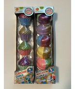 2 Packs Goofy Foot Designs Macaron &amp; Cupcake Glitter Coated Chalk Total ... - £5.40 GBP