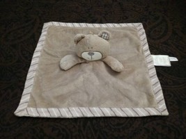 Vintage 2012 Koala Baby Geoffrey Teddy Bear Striped Trim Security Blanket Lovey - £60.74 GBP