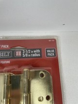 NEW Everbilt 807737 Bright Brass Finish Security 3 Pack Door Hinges - £3.92 GBP