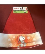 Snoopy Peanuts Santa Hat Adult Unisex Pom-Pom Holiday Christmas Snowflak... - $31.07 CAD