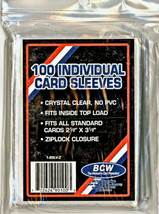 50 Individual Card Sleeves BCW No PVC - £1.57 GBP