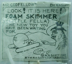Vtg. R.H. Scott Mr. Codfellow 1969 Foam Skimmer Boat Kit RARE New  NOS O7 - £10.35 GBP