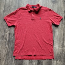 Polo Ralph Lauren Classic Fit Red Polo Shirt Green Pony Adult Size Large - £7.09 GBP