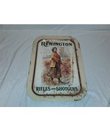 Vintage Remington Rifles and Shotguns Metal Tray 17x12 - $10.00