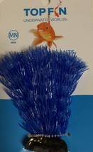 Top Fin 1 Underwater Worlds Blue Needle Mini Plastic Aquarium Plant 4&quot; i... - $166.84 MXN