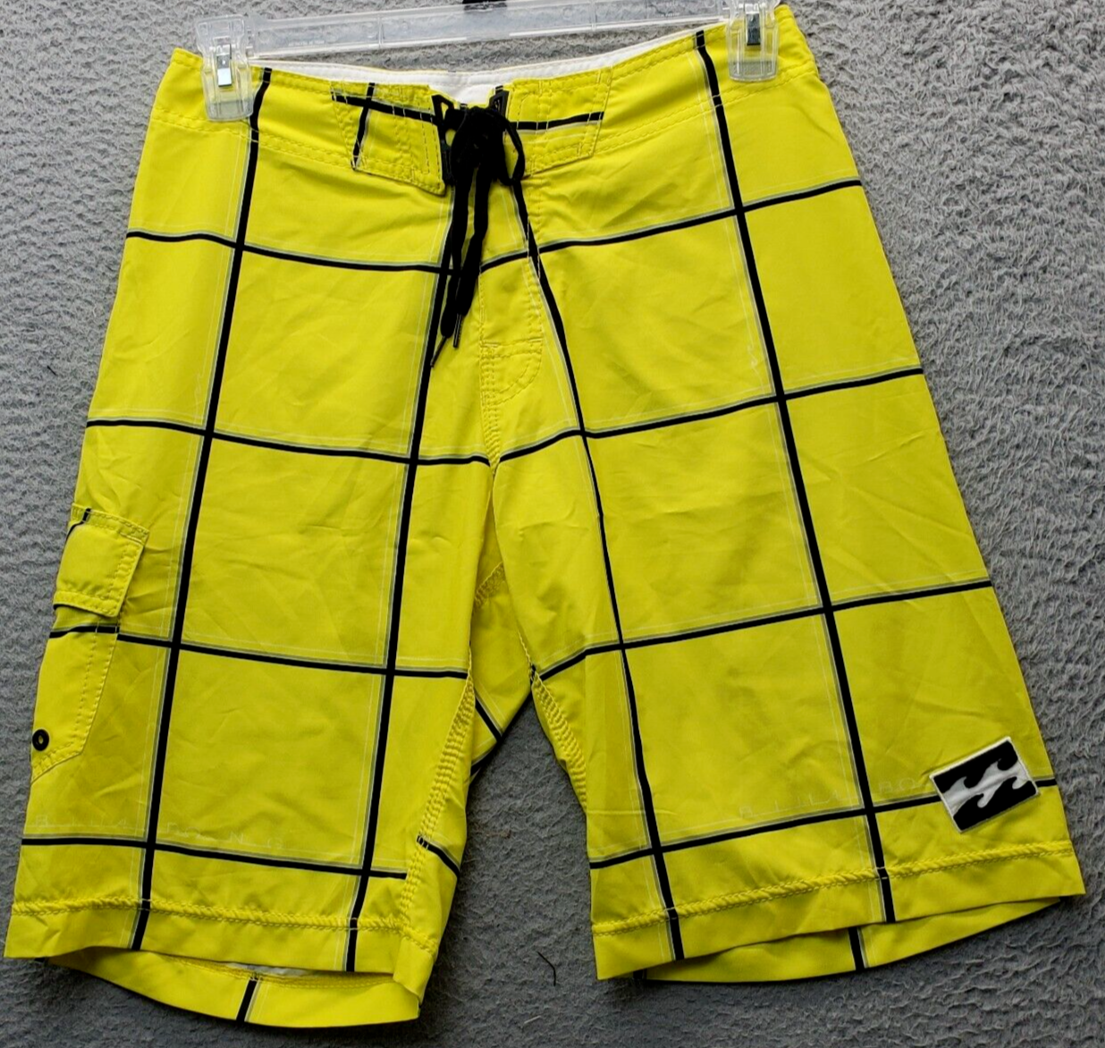 Billabong Board Shorts Men Size 30 Multi Check Hydro Stretch Platinum Dr... - $18.49