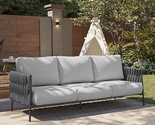 Life Chatter Outdoor Sofa, Outdoor Furniture 3 Seats With Waterproof Thi... - $1,398.99