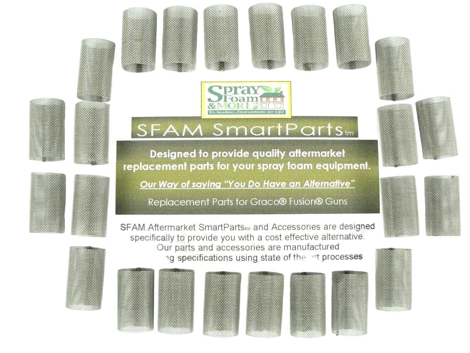 Primary image for Spray Foam 60 mesh filters 90 pc fits Graco Fusion Air Purge AP guns 246358 SFAM