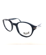 New Persol 3144-V 95 47mm Rx Round Black Men's Eyeglasses Frame Italy - $189.99