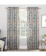 Kara Floral Print Energy Efficient Rod Pocket Curtain Panel, 54&quot; X 63&quot;, ... - €9,82 EUR