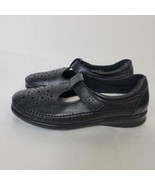 SAS Women&#39;s Willow Comfort Shoes Black Leather Moc Mary Janes 9 N Narrow... - $47.37 CAD