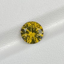 Natural Greenish Yellow Zircon 2.26 Cts Round Cut Sri Lanka Loose Gemstone - £237.89 GBP