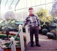 1966 Redhead Boy Garfield Park Conservatory Chicago Ektachrome 127 Color Slide - £2.59 GBP