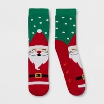 Wondershop Women&#39;s Santa Claus Crew Slipper Socks – One Size, Red/Green/White - £7.03 GBP