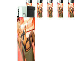 Bad Girl Pin Up D23 Lighters Set of 5 Electronic Refillable Butane  - $15.79