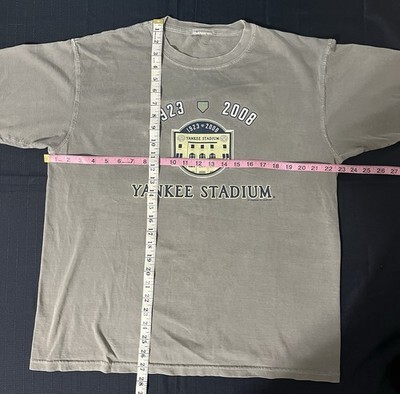 MLB New York Yankees Yankee Stadium 1923-2008 T Shirt Men's size Large Grey Item image 4