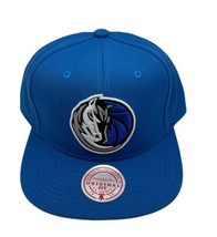 Mitchell &amp; Ness Dallas Mavericks Team Ground 2.0 Blue Adjustable Snapbac... - £22.15 GBP