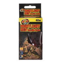 Zoo Med Nightlight Red Reptile Bulb 40 watt Zoo Med Nightlight Red Repti... - £15.07 GBP