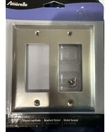Century Brushed Nickel Switch Plate Cover Metal Wallplate - $6.91 CAD