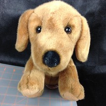 Vintage Russ Berrie Plush 9&quot; Brown Dog Stuffed Toy Animal Cuddly Chocolate Lab - $36.05