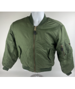 Very Rare Vintage Jacket Flight Bomber MA-1 Alpha Industries Vietnam Size Small - $138.59