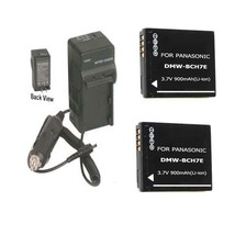 2 Batteries +Charger DMW-BCH7 DMW-BCH7E DMW-BCH7PP for Panasonic DMC-FP1... - $23.33