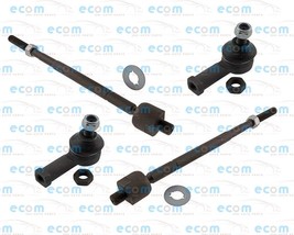 4Pcs Steering Kit Inner Outer Tie Rods Ends For Kia Spectra5 LX EX SX 2.0L Coupe - £43.88 GBP