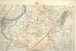 1950 Military Topographic Map Senta Melenci Tisa Petrovo Selo Serbia Yug... - £40.00 GBP