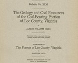 The Geology and Coal Resources of Coal-Bearing Portion of Lee County, Vi... - $42.95