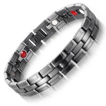 Copper Bracelet For Men With Magnet Hand Chain Arthritis Pain Relief Bangles Bra - £27.45 GBP