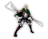 Erwin Smith Attack on Titan Sticker Vinyl Decal Precision Cut Waterproof - $4.50+