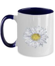 Flower Mugs Daisy Hand Drawn, Wildflower Navy-2T-Mug  - £14.13 GBP