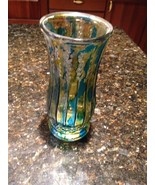 Multicolored Glass Vase 9&quot; - £19.65 GBP
