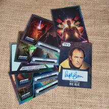Stars Wars Evolution Set of 6 Trading Cards - Ralph Brown Signature Card - $10.40