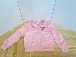 Girls XL Retro Pink Sweeties 1950s Satin Bomber Jacket - Grease style 14-16 - $18.92