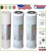 Premium 10-Inch Reverse Osmosis Filter Set - Sediment &amp; Carbon Block Tec... - $125.88 CAD