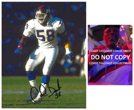 Carl Banks signed New York Giants football 8x10 photo Proof COA autograp... - $74.24
