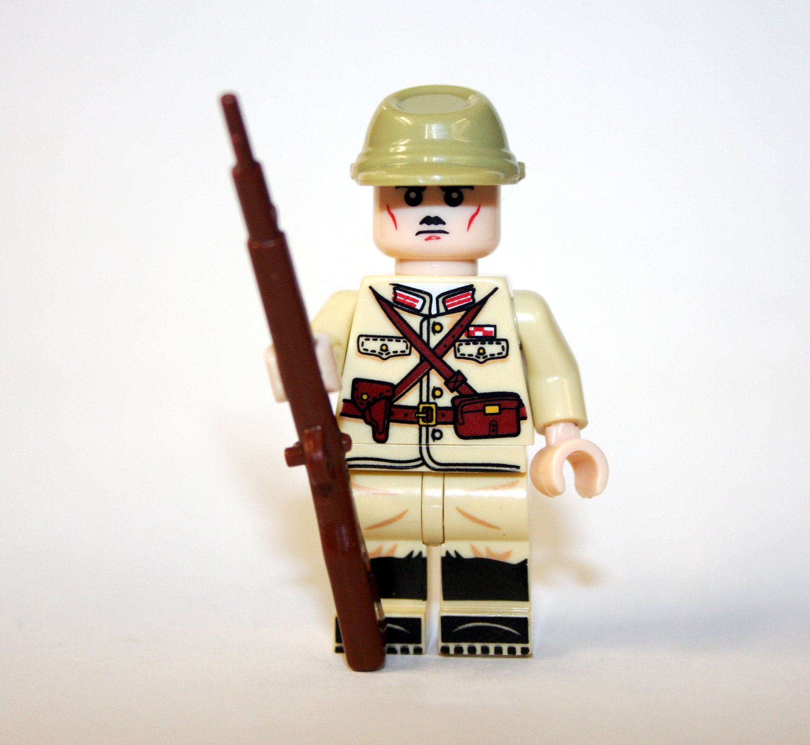 Minifigure Japanese Army Officer Ww2 With Rifle US Seller - $7.98