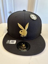Playboy Gold Rush Script Fitted Cap Size 7 3/8 - £35.69 GBP