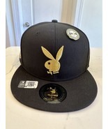 Playboy Gold Rush Script Fitted Cap Size 7 3/8 - £35.03 GBP
