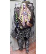 Halloween Costume Skeleton Zombie Large Kid Size 12 to 14 years Fun World 119X - $29.49