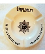VTG 1960s Diplomat Resorts &amp; Country Club Hollywood FL 5&quot; Circular Ashtray - $11.64